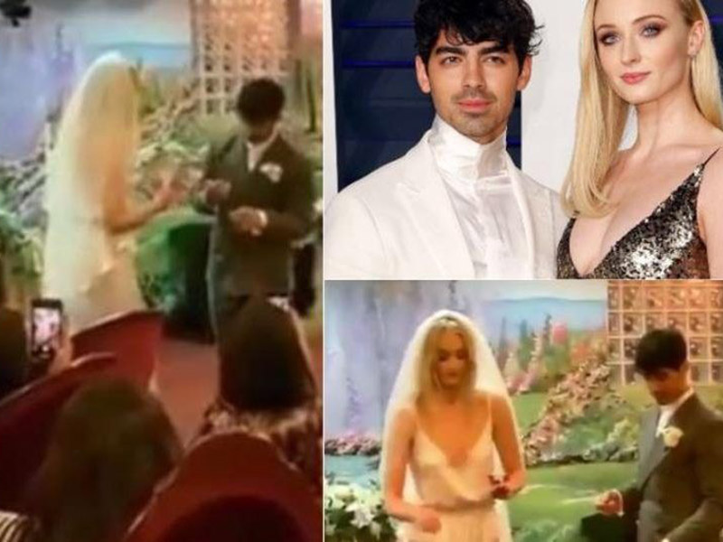 بالفيديو: جو جوناس يتزوج بطلة فيلم "صراع العروش" سراً